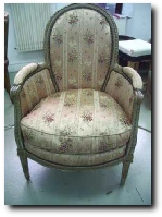 Bergère louis XVI avant restauration